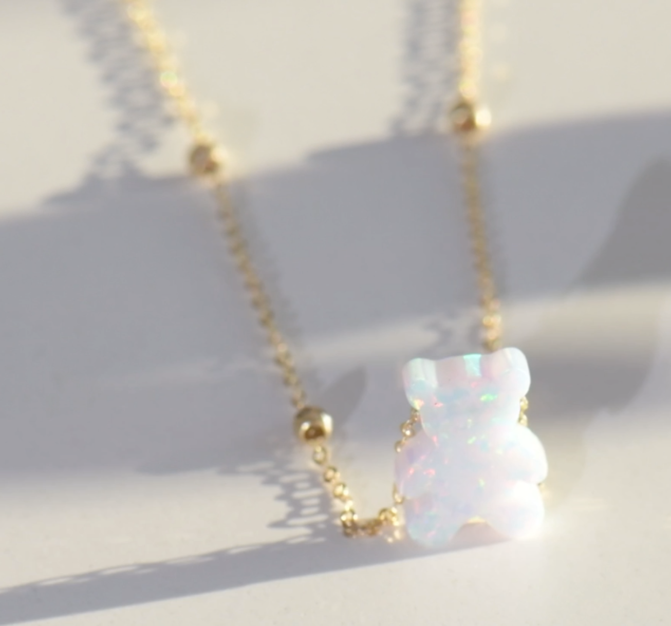 ✨ Collier en Or 18k " 💖 Mon Petit Ours 🐻 '' ✨